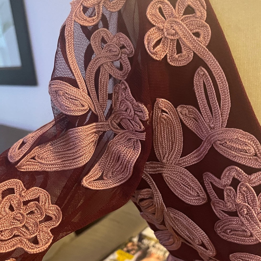 JS Collections Burgundy Dress - Picture 9 of 10
